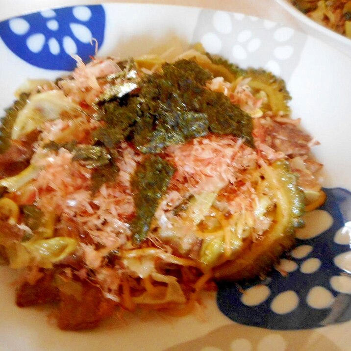 ゴーヤ入りソース焼きそば